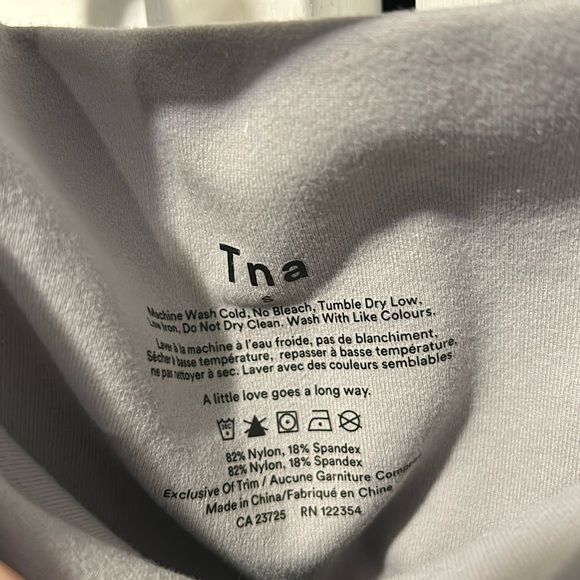 TNA Biker shorts 7” inseam | Grey/purple - Picture 4 of 5